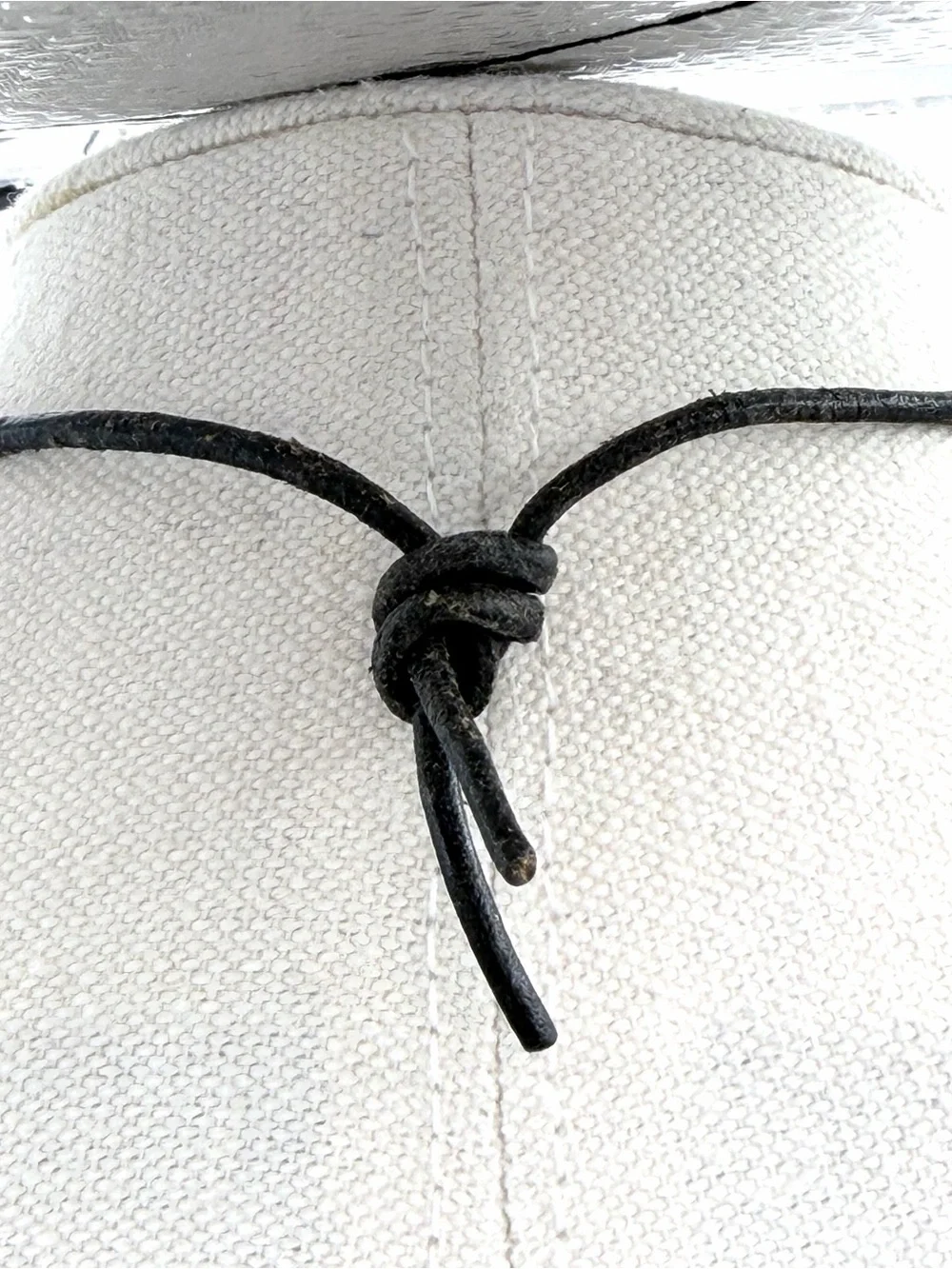 Kids Camp Bohemian/Tribal Style Cobalt Blue Stone Bead Cord Necklace